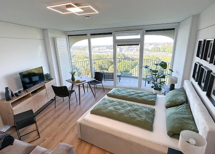 Apartmán Helles Mit Tollem Blick Ueber Augsburg